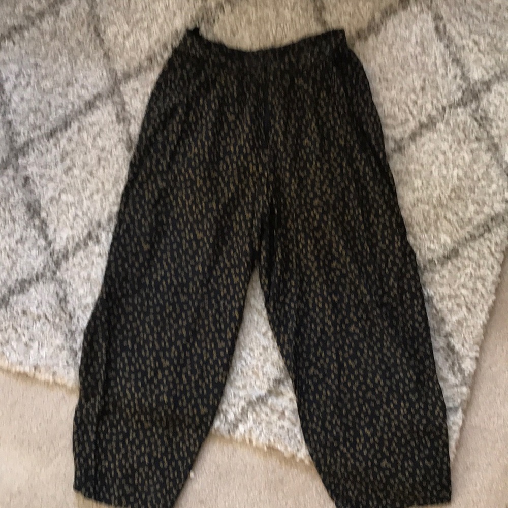 Wide leg high waist vintage pants